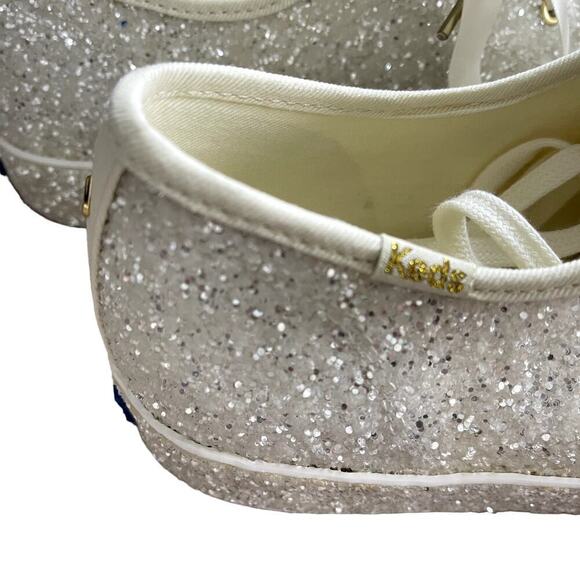 KEDS X KATE SPADE TRIPLE KICK  ALL OVER GLITTER SNEAKERS - Picture 5 of 9